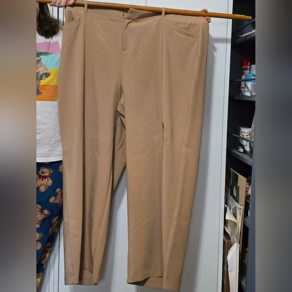 Torrid Tan Slacks, Plus Size 26